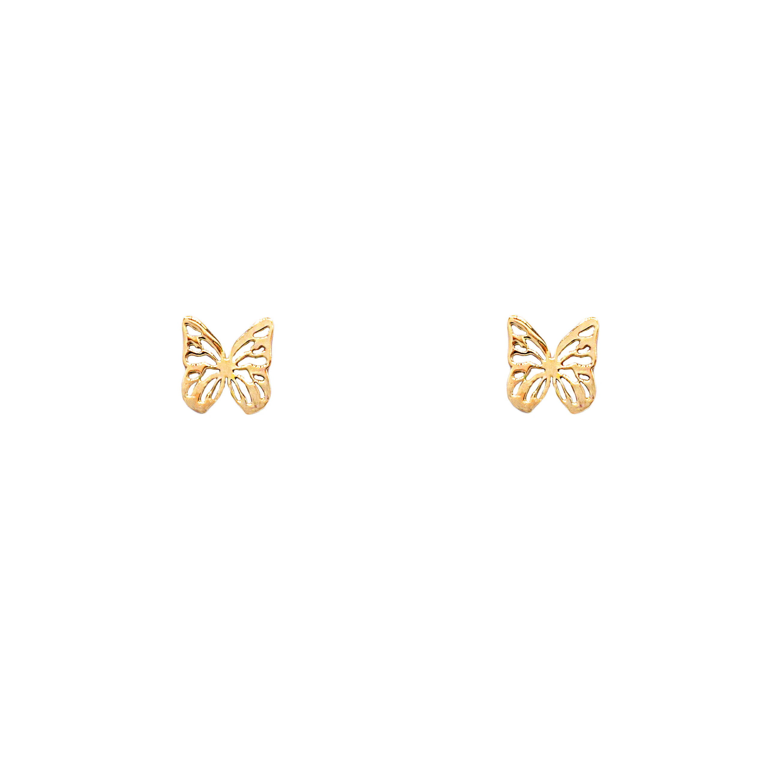 گوشواره دو بال پروانه متصل - الی گلد گالری