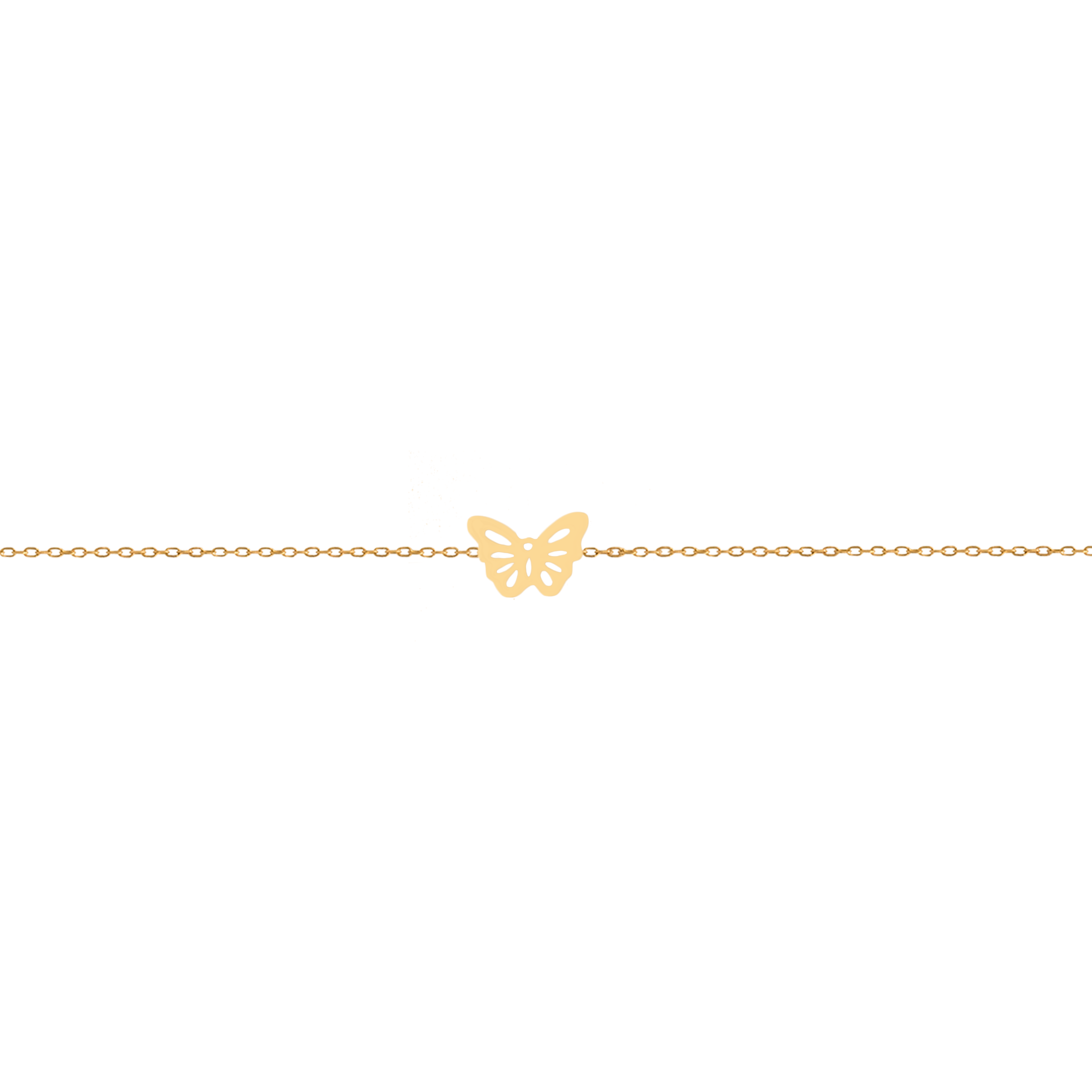 دستبند پروانه شیاردار - الی گلد گالری