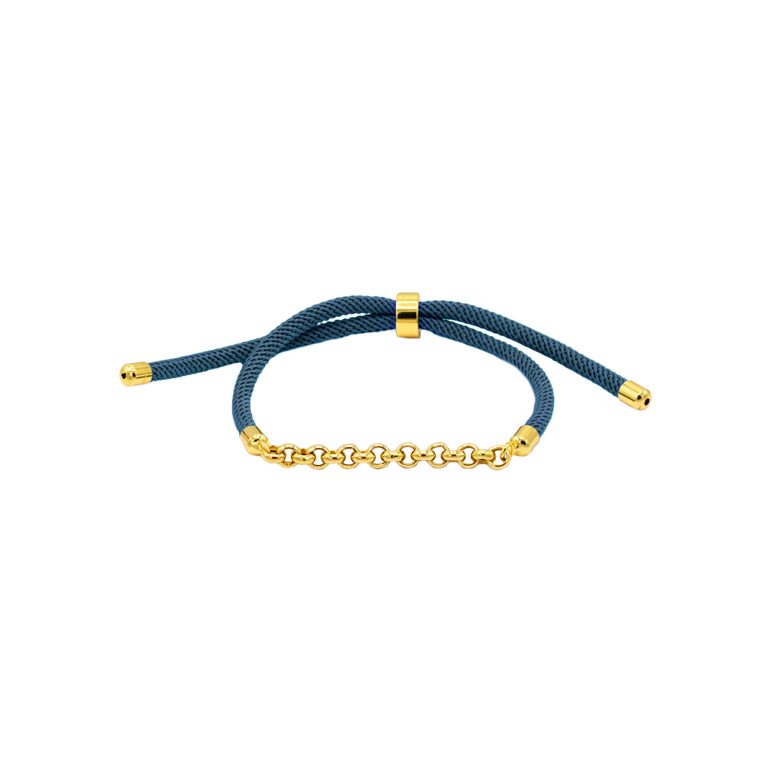 دستبند رولو و بند طنابی (16 حلقه) - الی گلد گالری