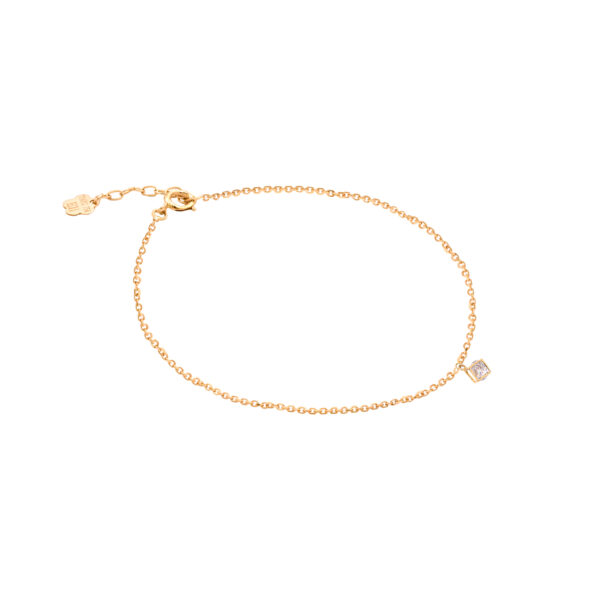 دستبند مکعب و سنگ کوچک