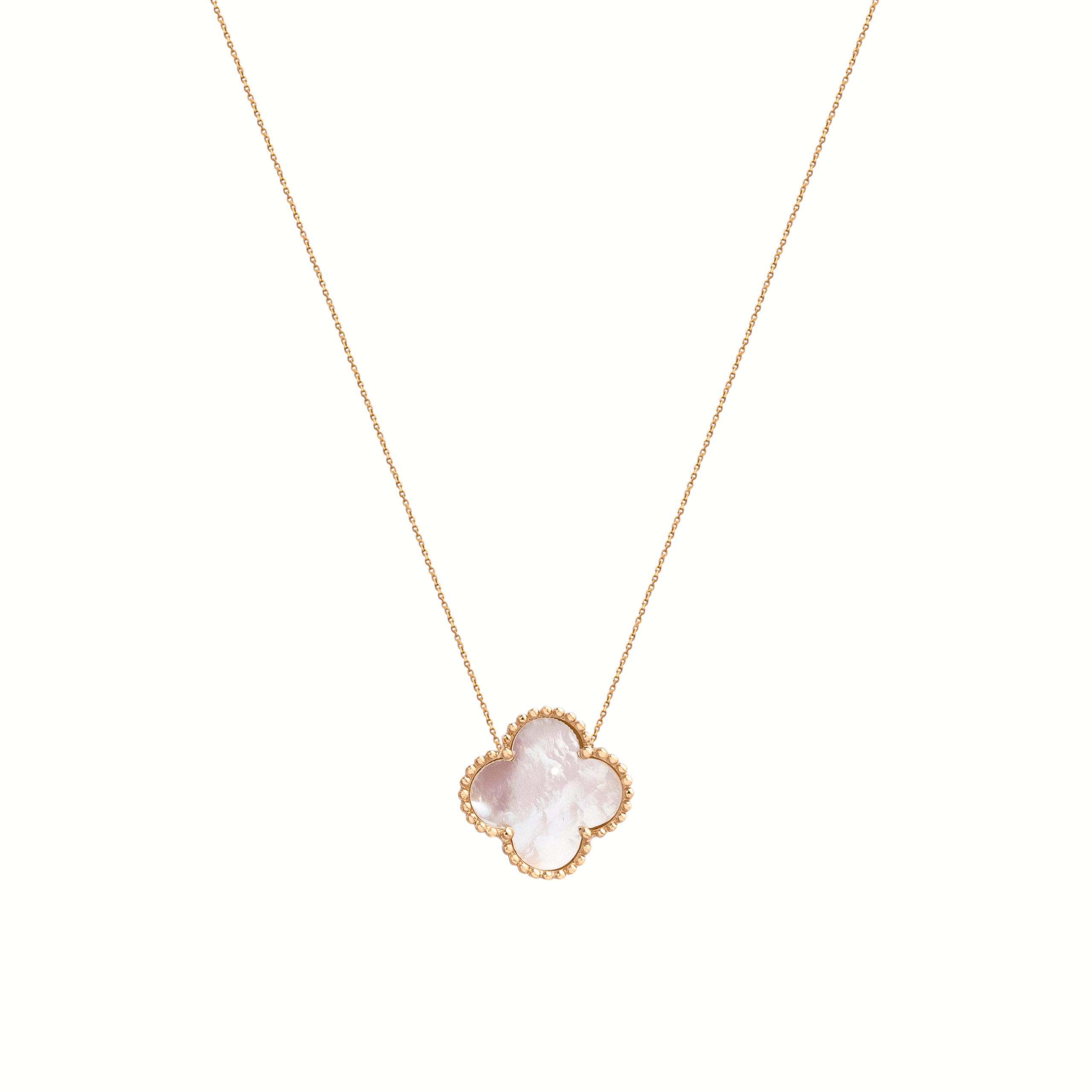 eligoldgallery_necklace-vancliffe-design-and-large-shell گردنبند طرح ونکلیف و صدف بزرگ - الی گلد گالری