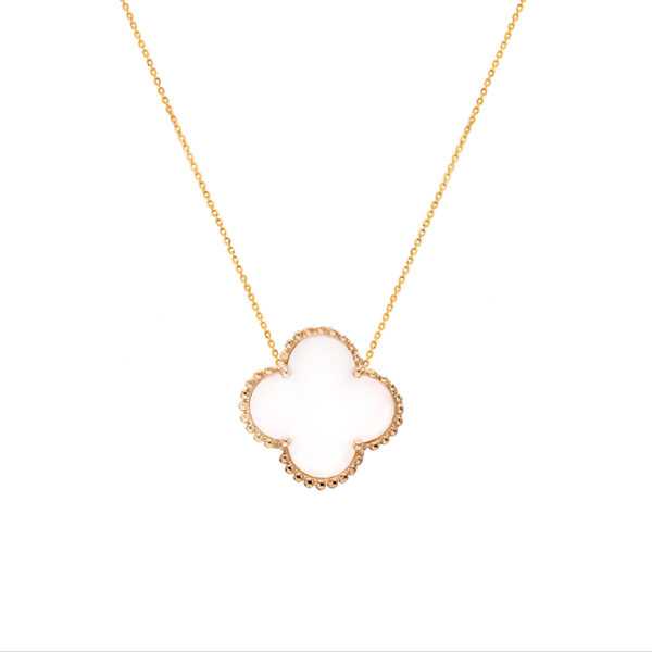 گردنبند طرح ونکلیف صدف بزرگ