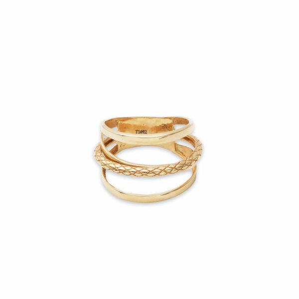 انگشتر سه لاین پوست ماری