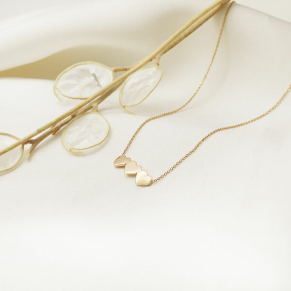 گردنبند سه قلب بچه گانه