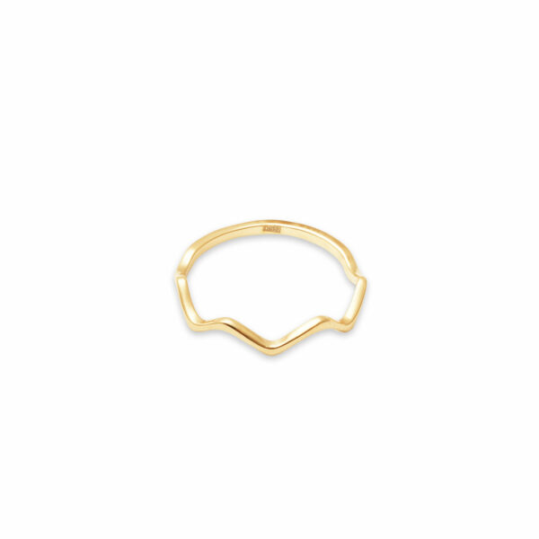 انگشتر رینگ زیگزاگی نیمه