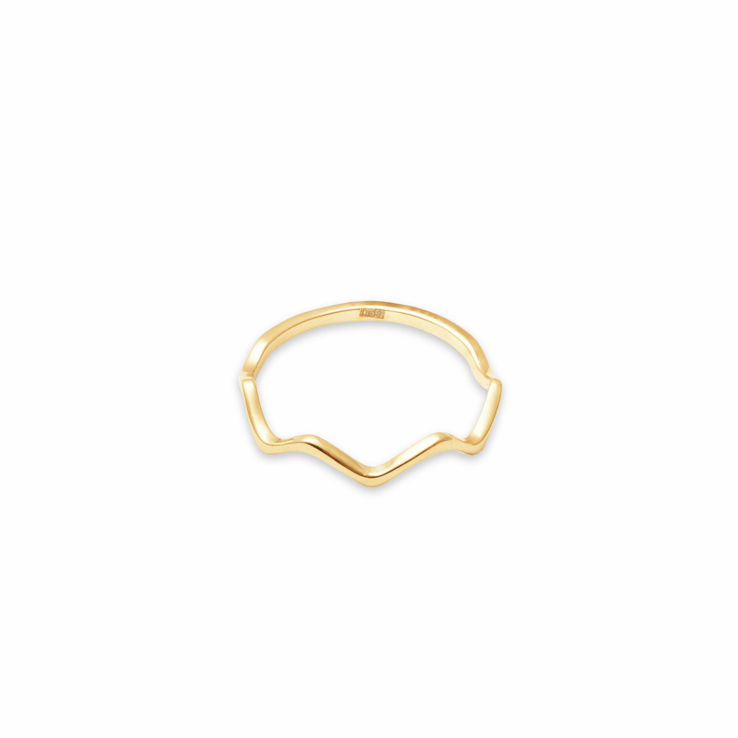 انگشتر رینگ زیگزاگی نیمه انگشتر رینگ زیگزاگی نیمه