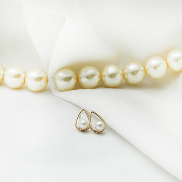 گوشواره اشک ساده و مروارید