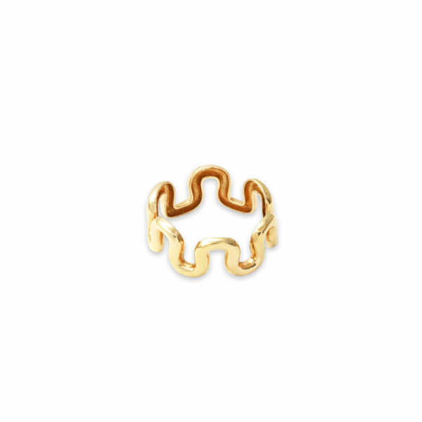 انگشتر زیگزاگی پهن