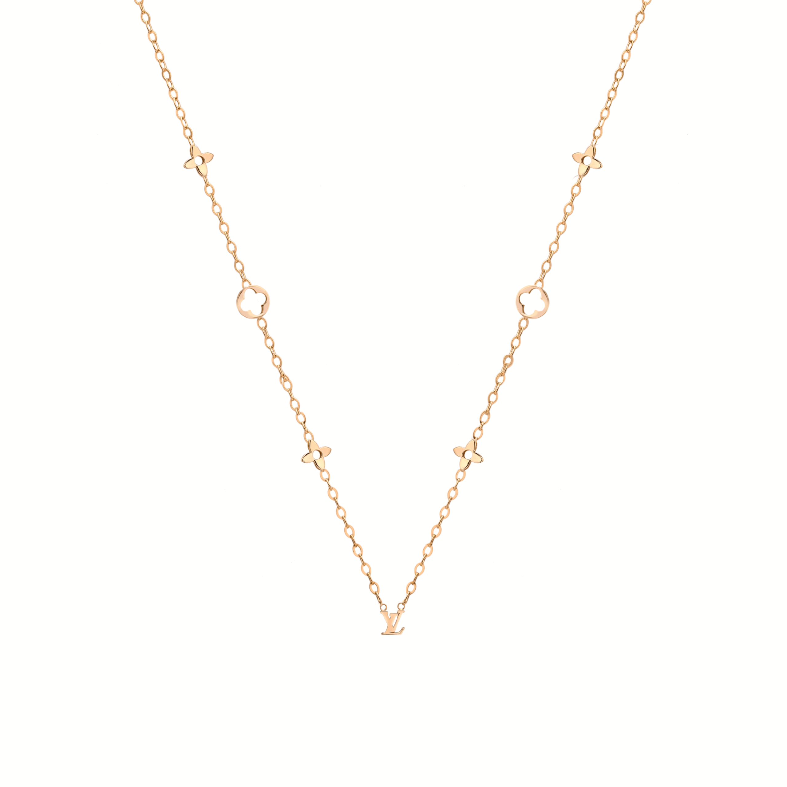 eligoldgallery_necklace-loe-vuitton-mix-delicate-new گردنبند لویی ویتون ترکیبی ظریف جدید - الی گلد گالری