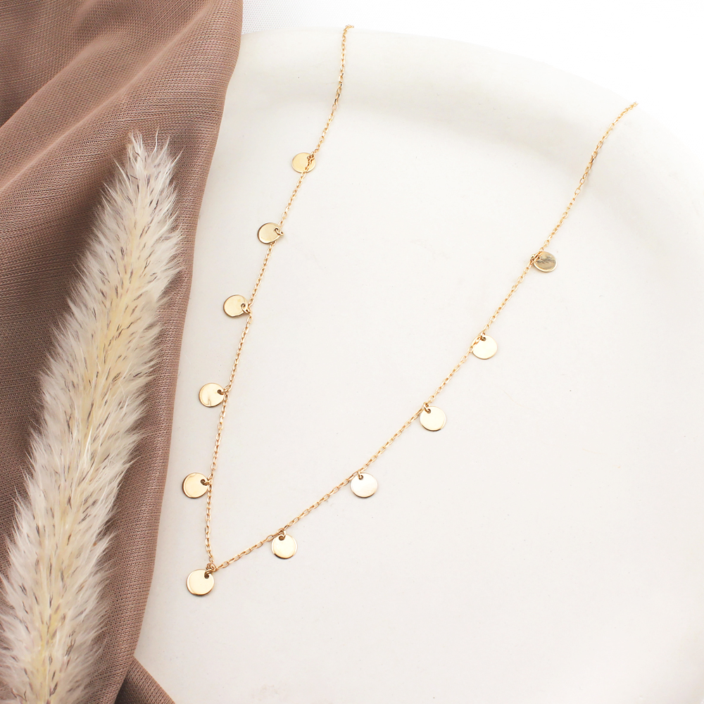 n تمام سکه ای گردنبند تمام سکه ای