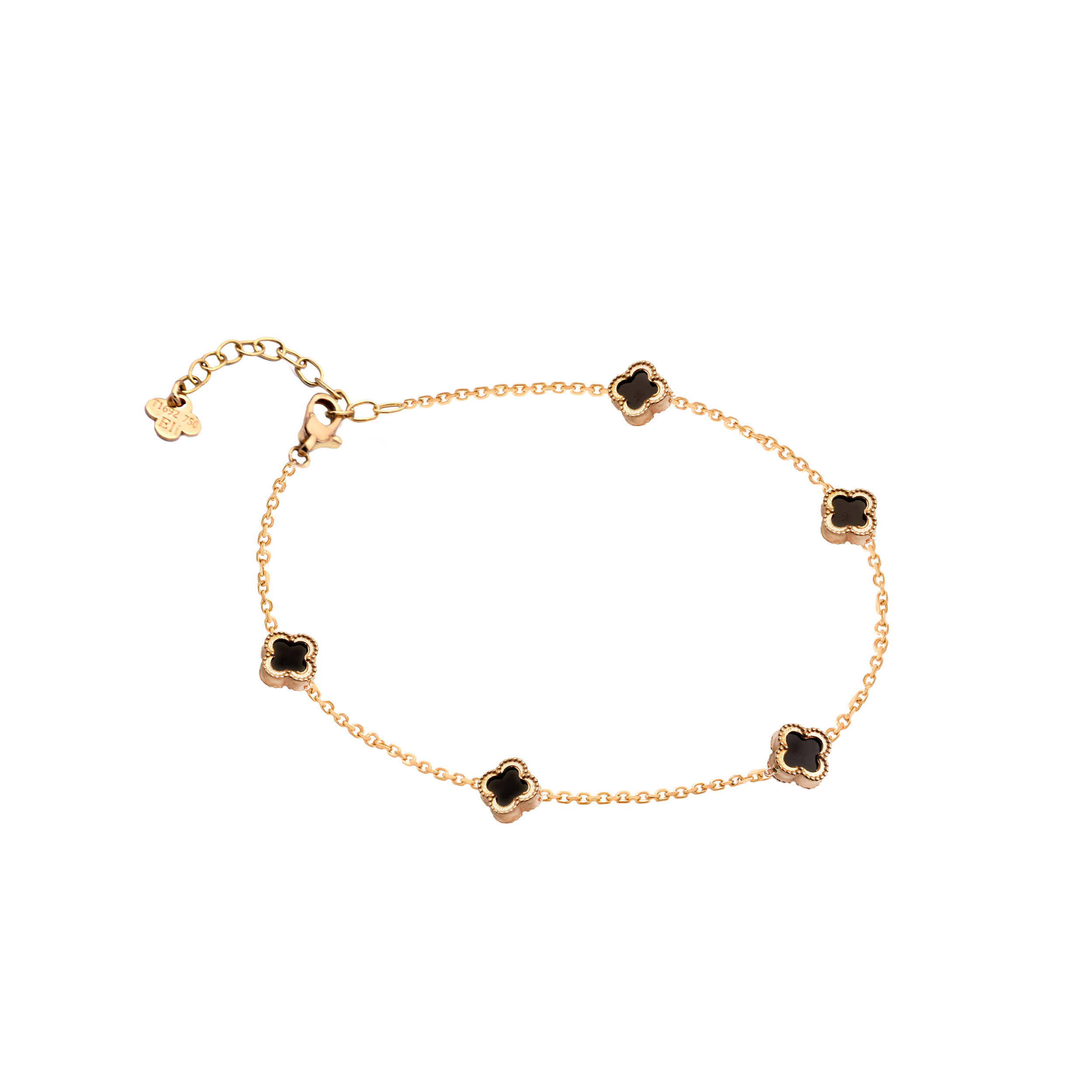 دستبند-طرح-ونکلیف-سنگ-پنج-تایی-ظریف دستبند طرح ونکلیف سنگ پنج تایی ظریف