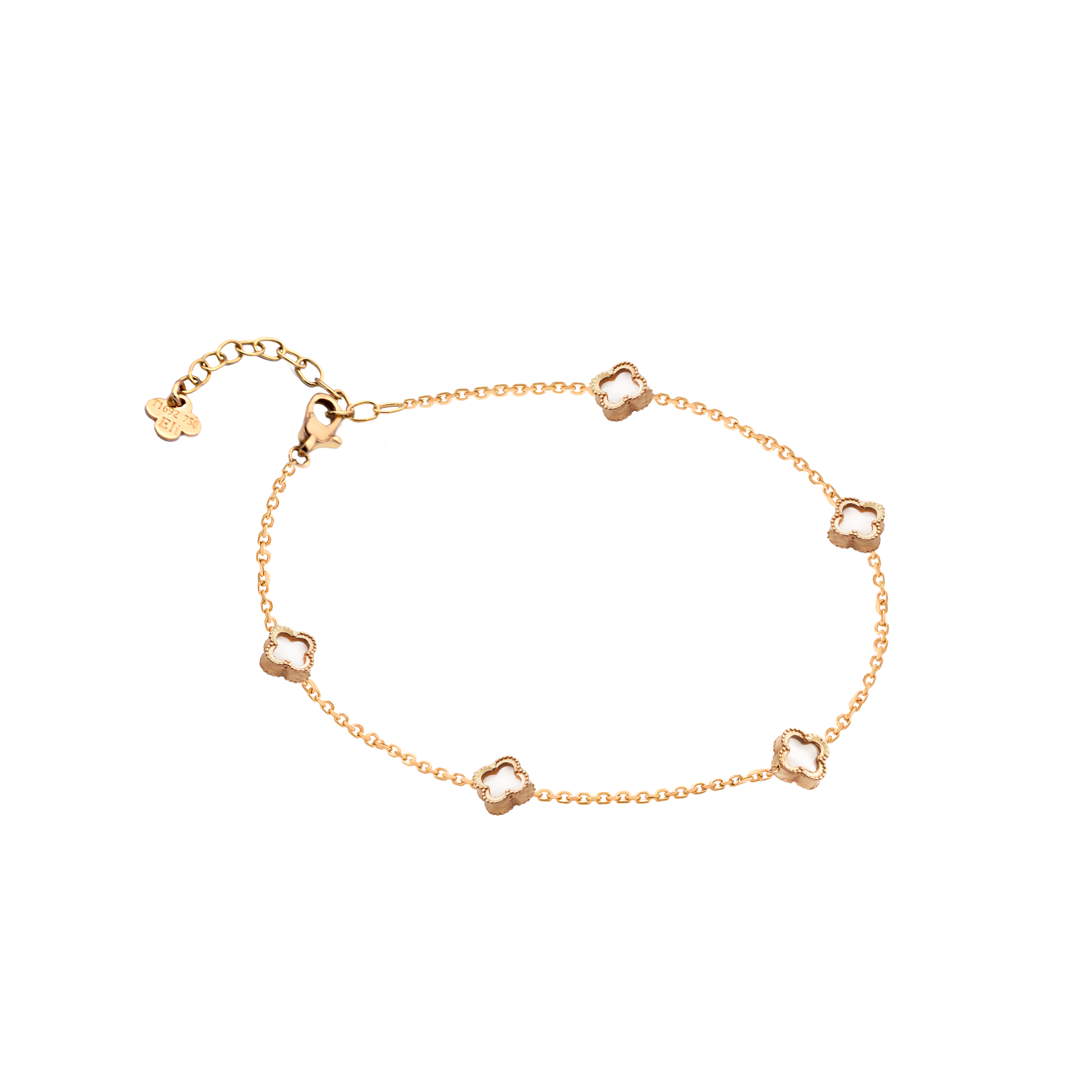 دستبند-طرح-ونکلیف-صدف-پنج-تایی-ظریف دستبند طرح ونکلیف صدف پنج تایی ظریف