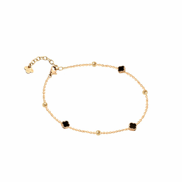 دستبند گوی سه ونکلیف سنگ ظریف