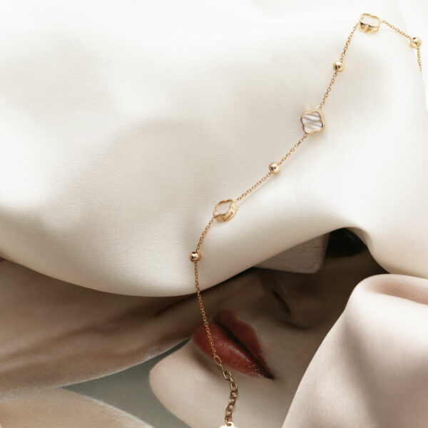 دستبند گوی سه ونکلیف صدف ظریف