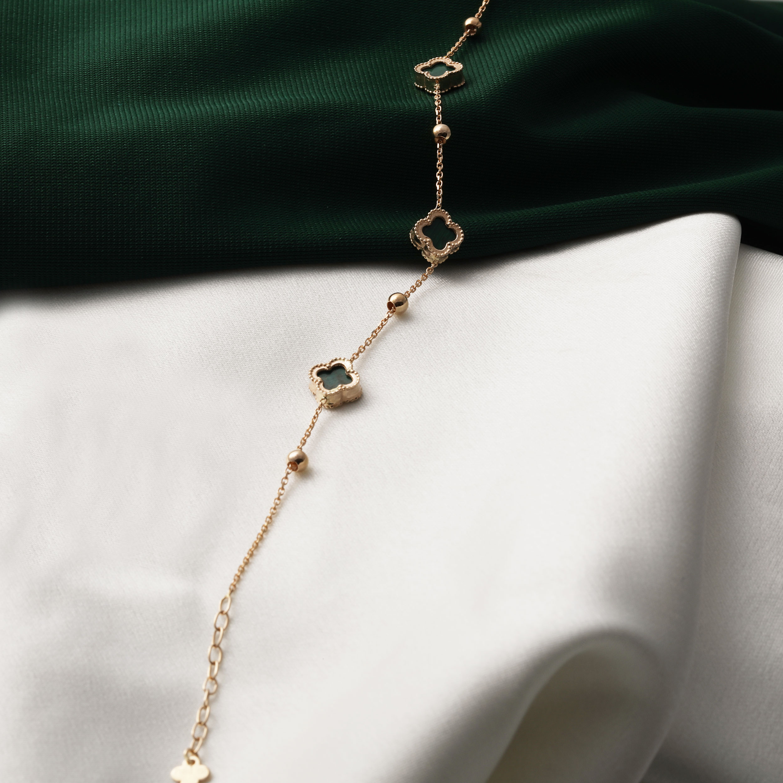 دستبند-گوی-3طرح-ونکلیف-مالاکیت-ظریف