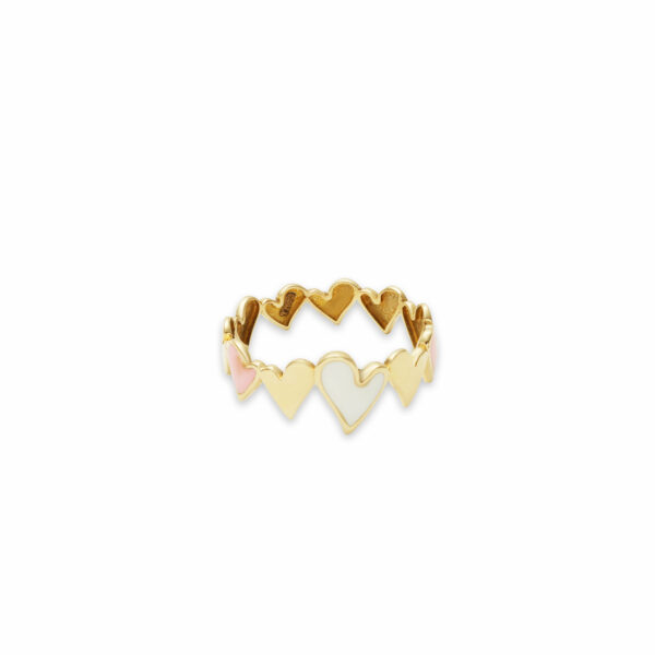 انگشتر تمام قلب مینایی