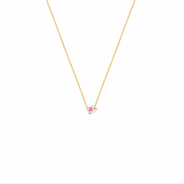 گردنبند جوجه مینایی تخت بچه گانه