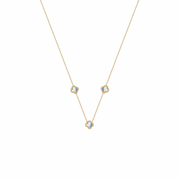 گردنبند طرح ونکلیف فیلی سه تایی ظریف