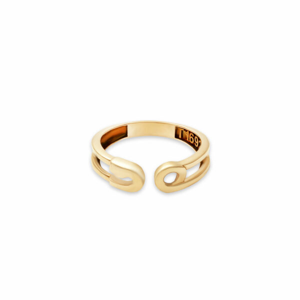 انگشتر سنجاق قفلی برجسته