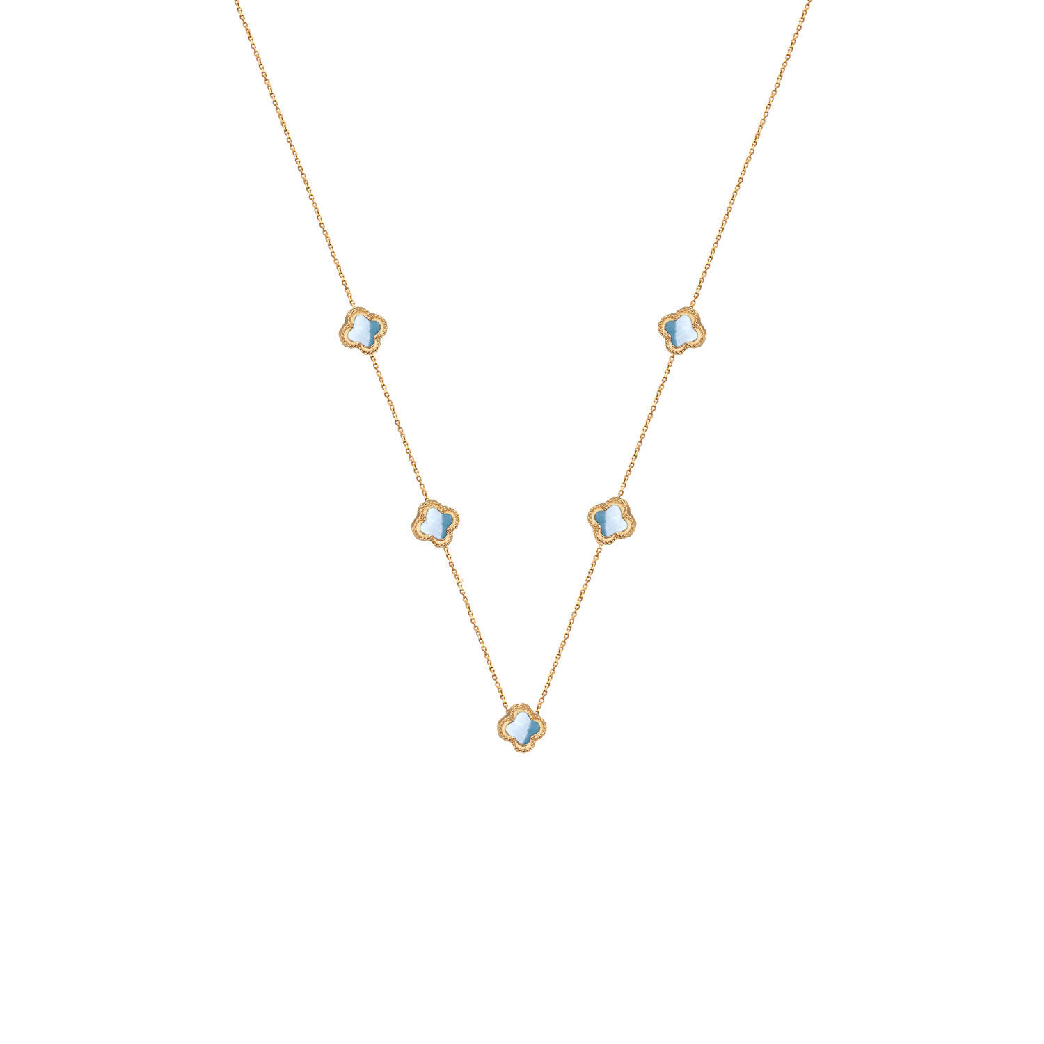 گردنبند-طرح-ونکلیف--فیلی-5-ظریف گردنبند طرح ونکلیف فیلی پنج تایی ظریف