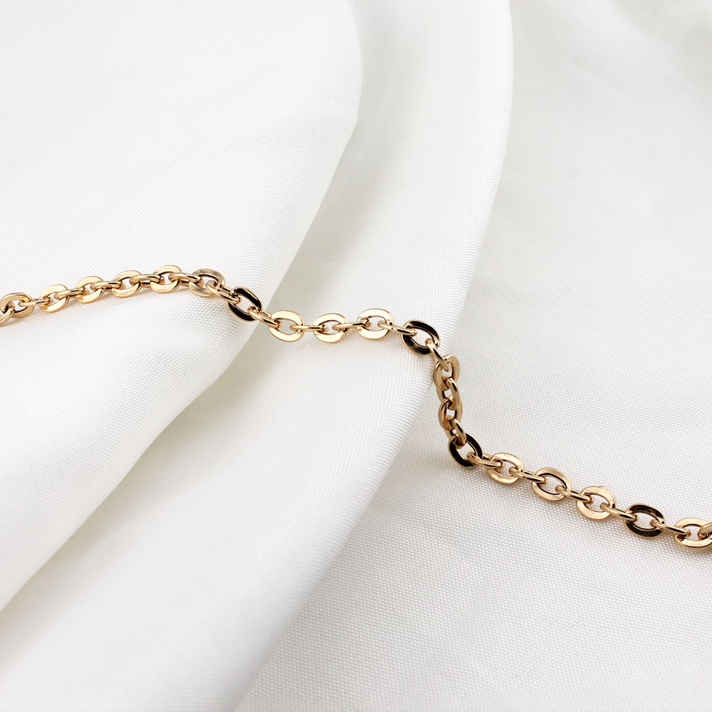 d بیضی تخت ظریف 0.5 دستبند بیضی تخت ظریف 0.5