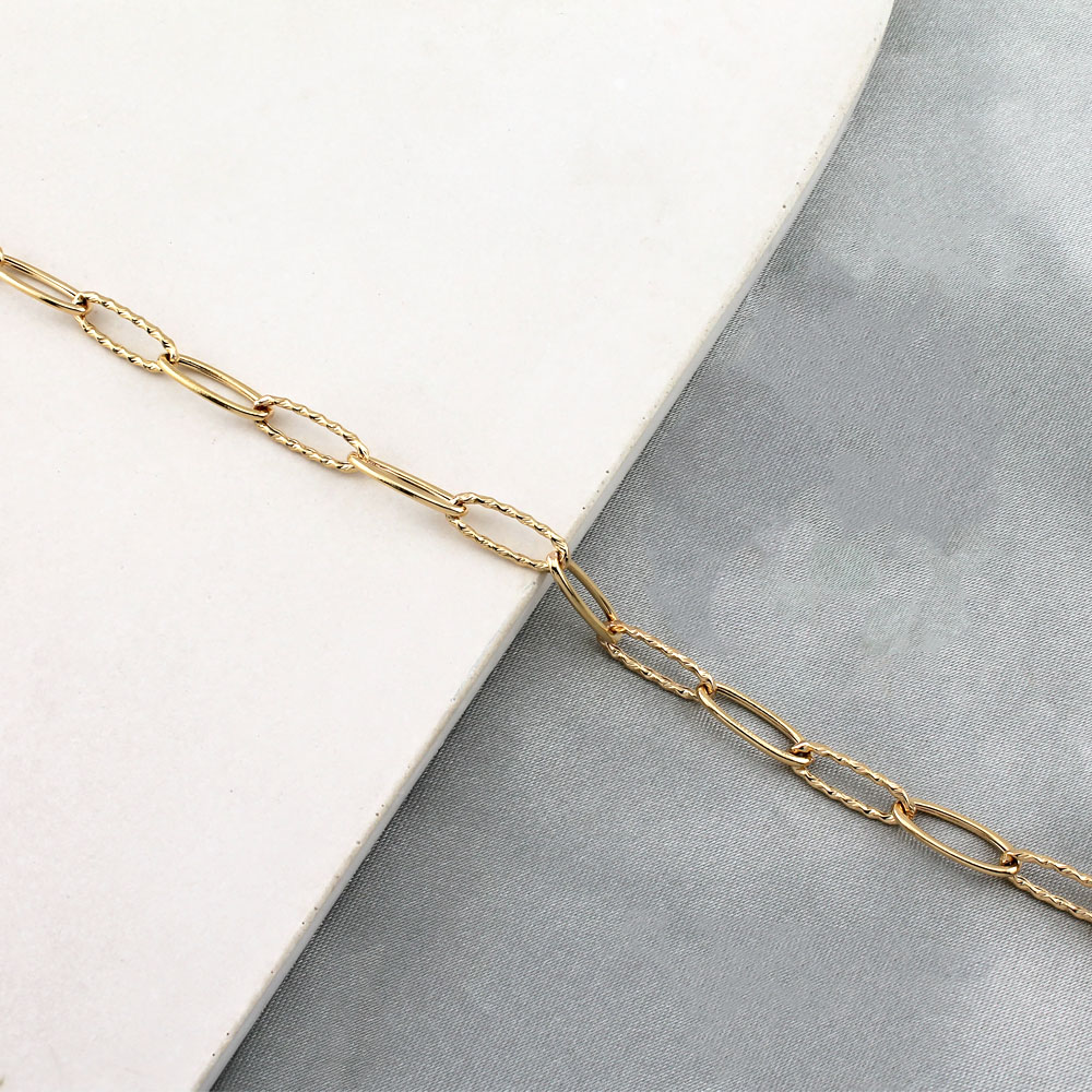 d زنجیر بافته بیضی پرسپولیس دستبند زنجیر بافته بیضی پرسپولیس