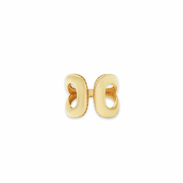 انگشتر طرح عسل برجسته نگینی