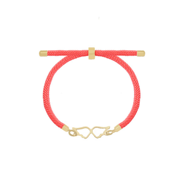 دستبند دو بال و بند طنابی