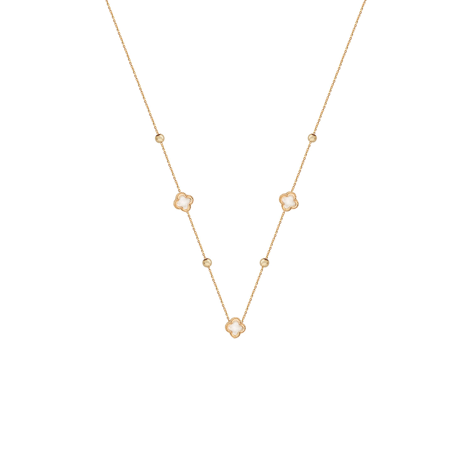 گردنبند-گوی-سه-طرح-ونکلیف-صدف-ظریف گردنبند گوی 3 طرح ونکلیف صدف ظریف