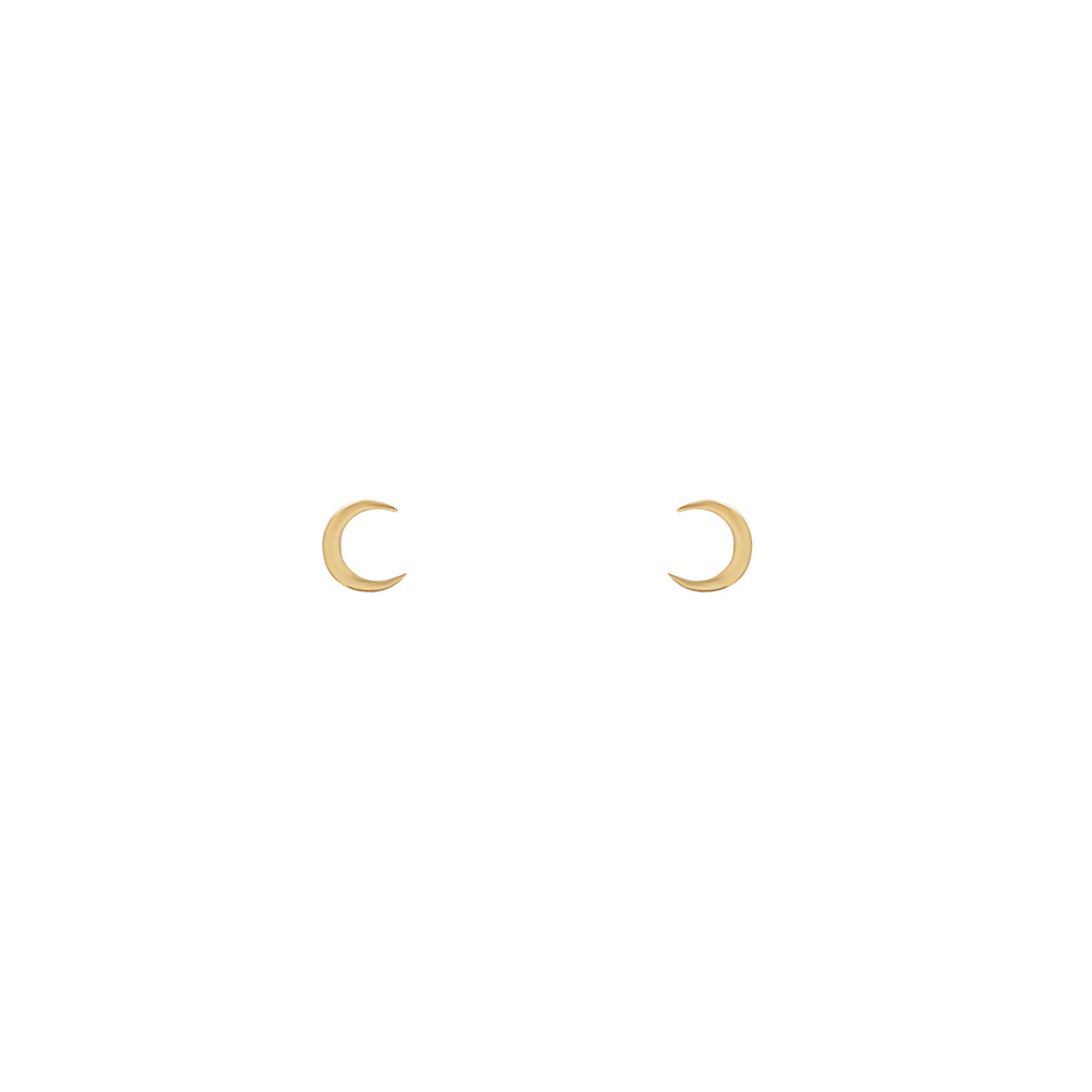Delicate crescent moon earrings گوشواره هلال ماه جدید
