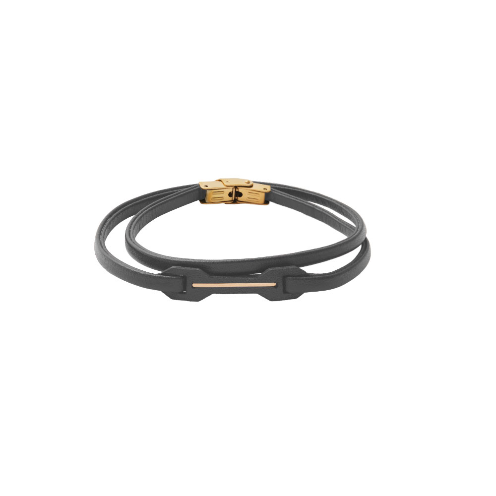 LV1006خاکستری دستبند مردانه خاکستری LV1006