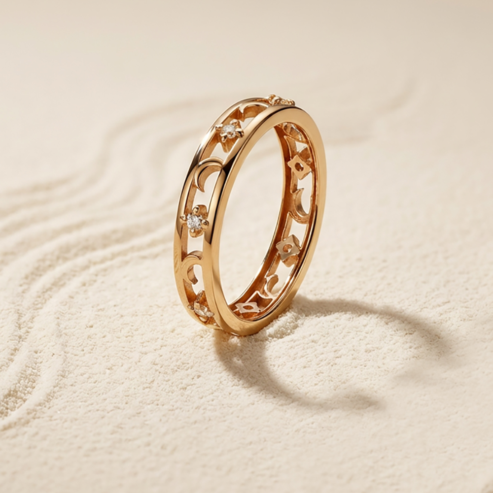 انگشتر-فول-مون-نگینی