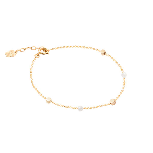 دستبند آدرین برجسته و مروارید