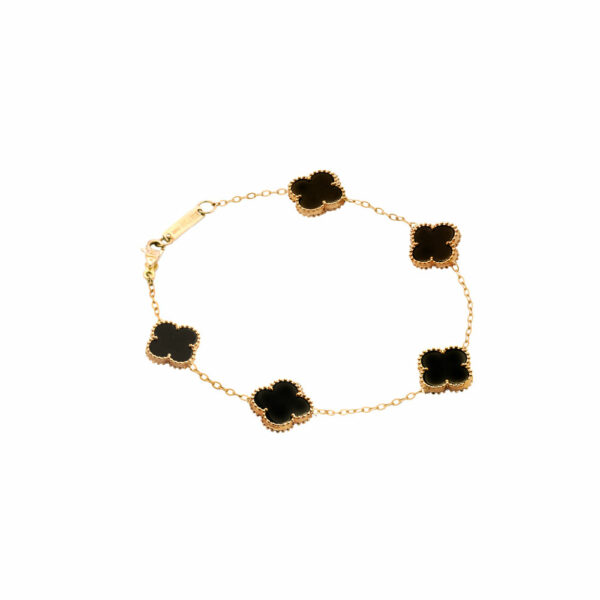 دستبند طرح ونکلیف سنگ پنج تایی جدید