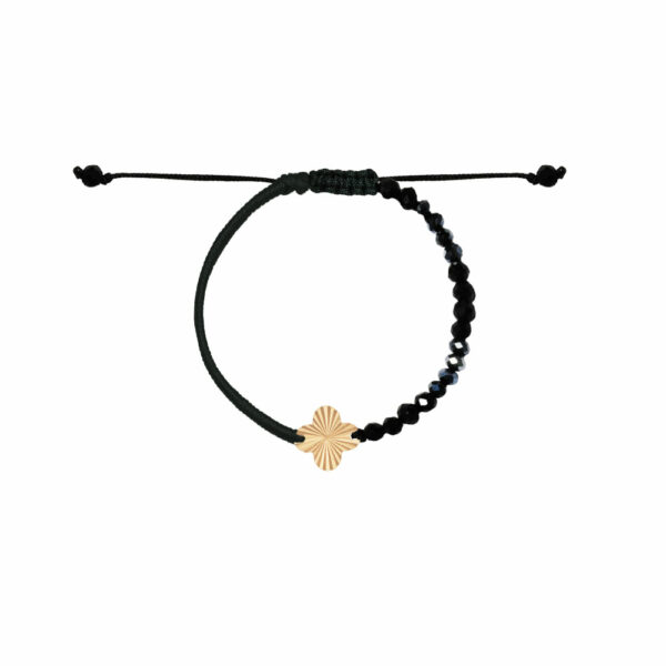 دستبند ونکلیف الحمبرا تخت و بافت و سنگ مشکی