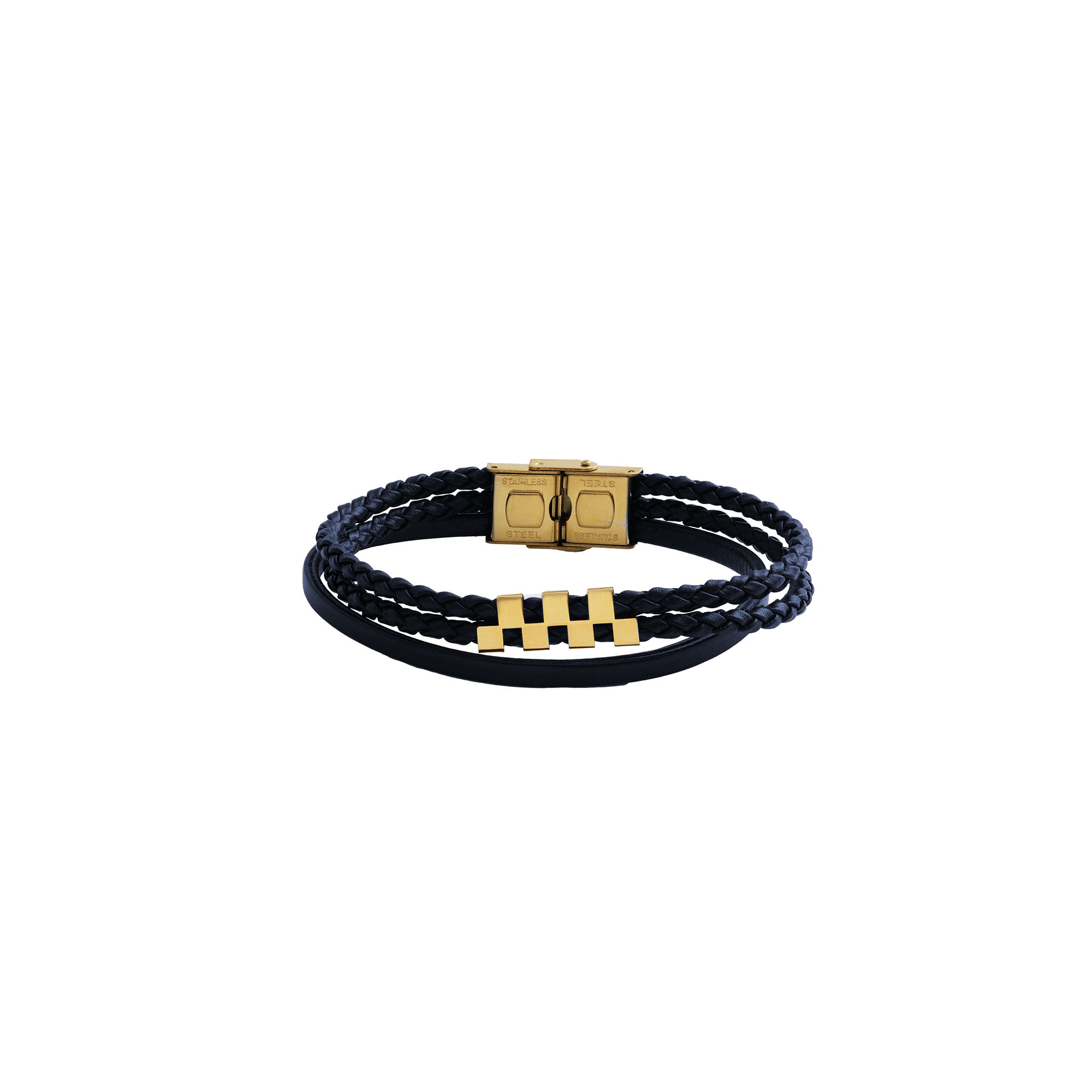 دستبند-چرم-مردانه-سرمه-ایLNI