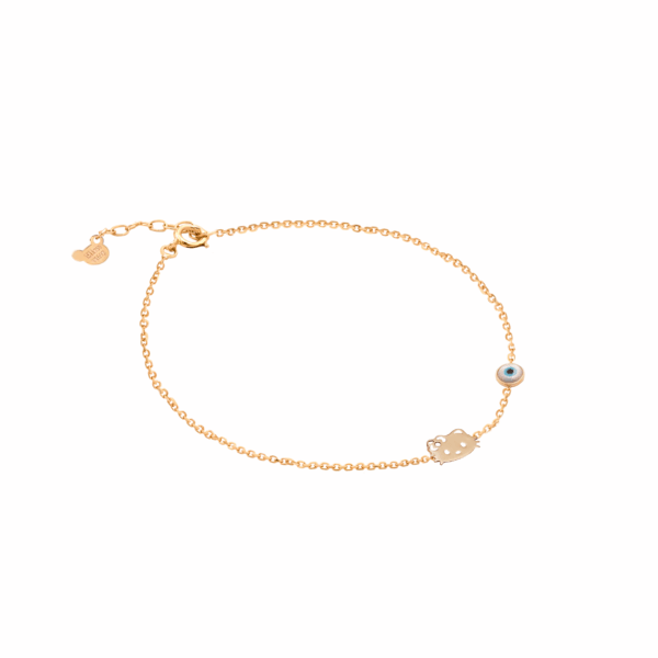 دستبند کیتی لیزری و چشم بچه گانه