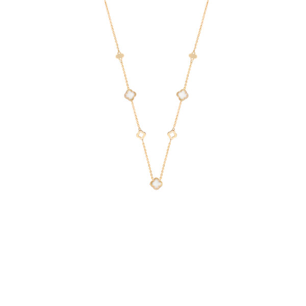 گردنبند طرح ونکلیف صدف پر خالی ظریف