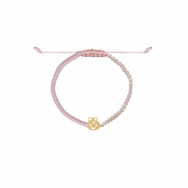 دستبند دخترک جدید و بافت سنگ صورتی