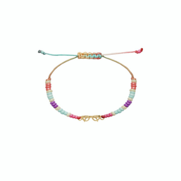 دستبند عینک و سنگ رنگا رنگ