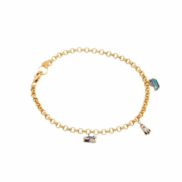 دستبند رولو ظریف و Trip مینایی بچه گانه