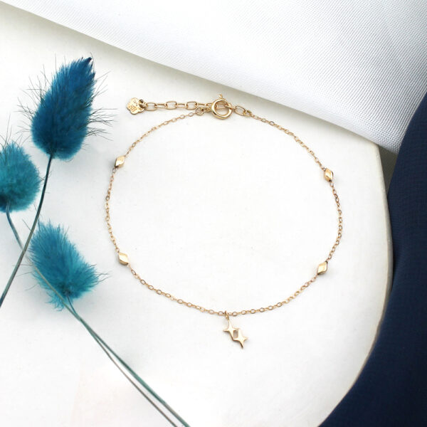 دستبند پروانه تو خالی ظریف