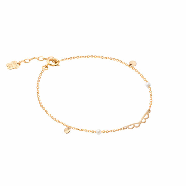 دستبند دلبری و مروارید و سکه