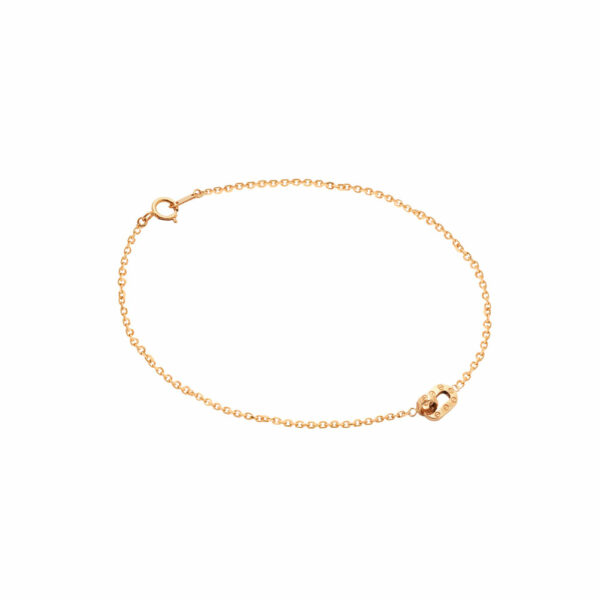 دستبند دو حلقه کارتیه و بیضی تخت