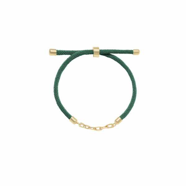 دستبند سوپرلایت و بند طنابی سبز نعنایی (6 حلقه)