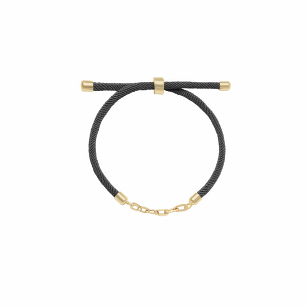 دستبند سوپرلایت و بند طنابی طوسی (6 حلقه)