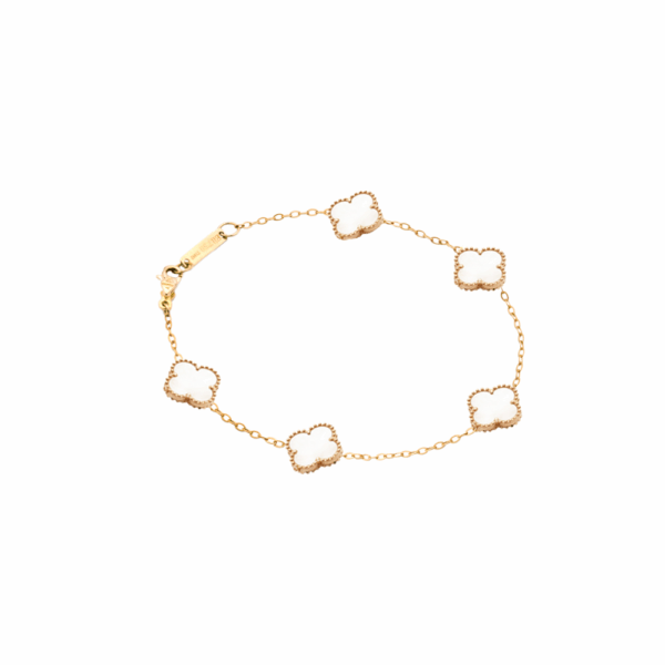 دستبند طرح ونکلیف صدف پنج تایی جدید