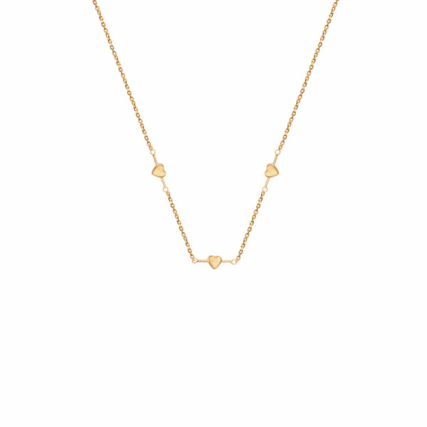 گردنبند تمام قلب برجسته