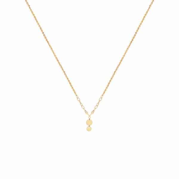 گردنبند دو سکه زنجیری