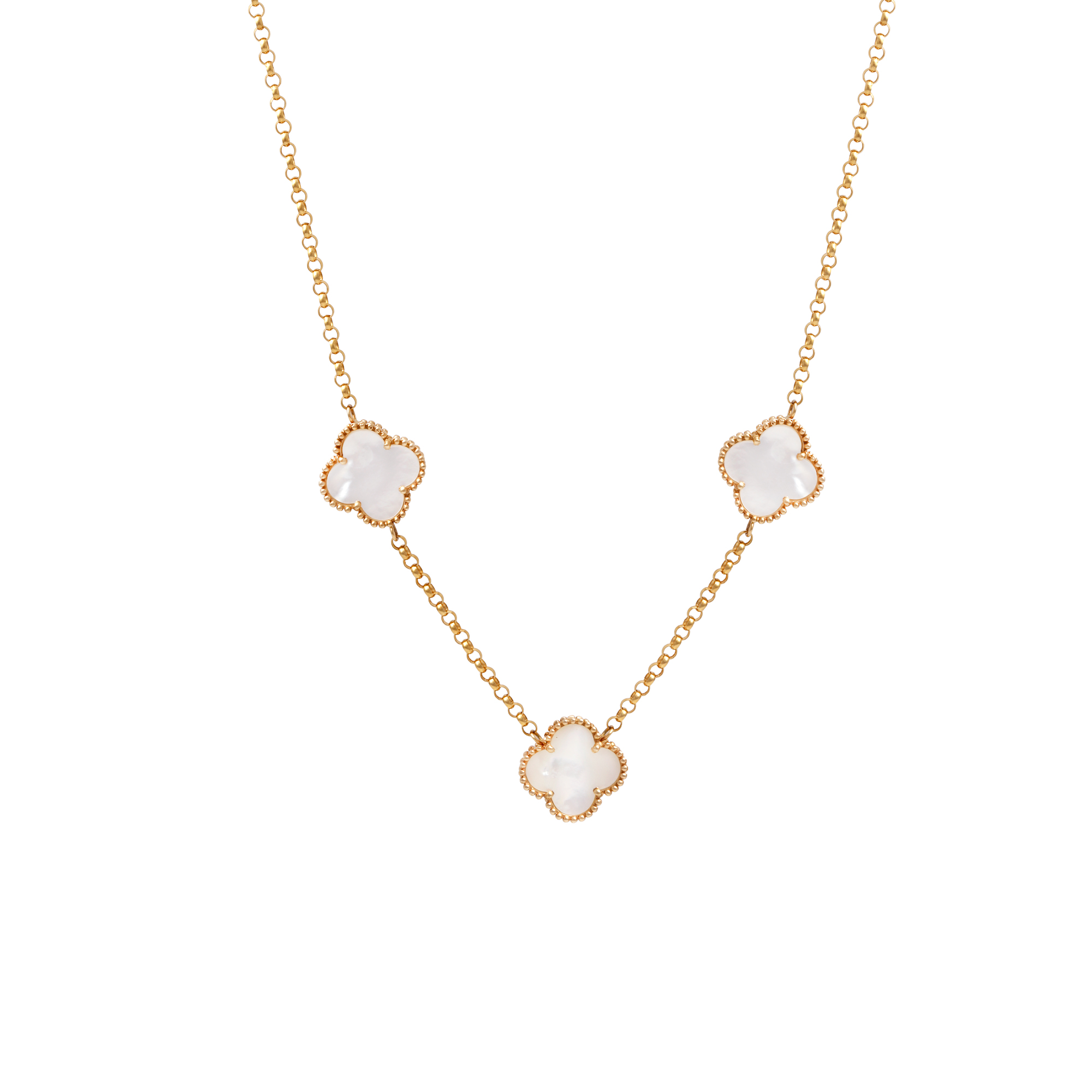 گردنبند-طرح-ونکلیف-و-صدف-و-رولو-جدید گردنبند طرح ونکلیف صدف رولو 3 جدید